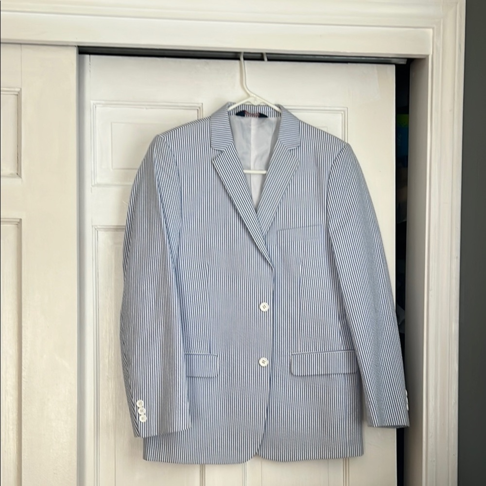 Boy’s Blue Striped Blazer